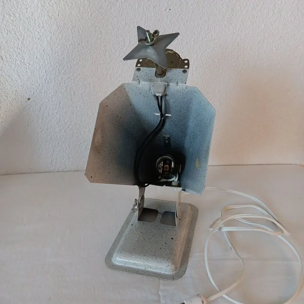 Vintage Penetray Aluminum Christmas Tree Color Wheel Base No Color Wheel Or Bulb
